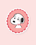 Sticker illustré 4,5 × 4,5 cm, finition brillante, fabriqué en France